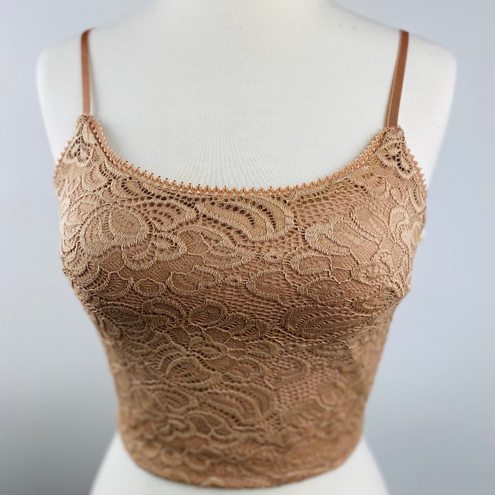 Mia Lace Bralette- Tan